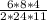 \frac{6*8*4}{2*24*11}