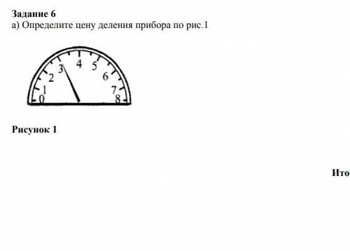 Определите цену деление прибора на рисунке​