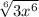 \sqrt[6]{3x^6}