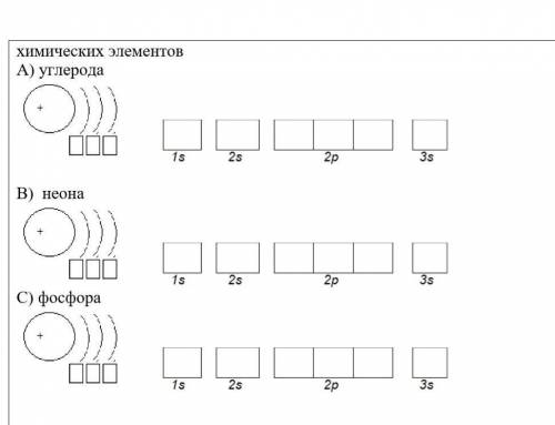 Напишите электронные конфигурации и электронно-графические формулы следующих элиментов​