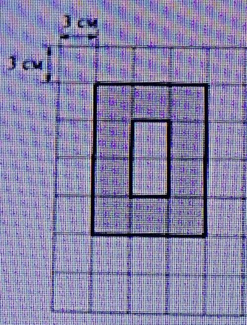 На рисунке дано поле, расчерченное на квадраты со стороной 3 см. На нем изображена фигура Найдите пл