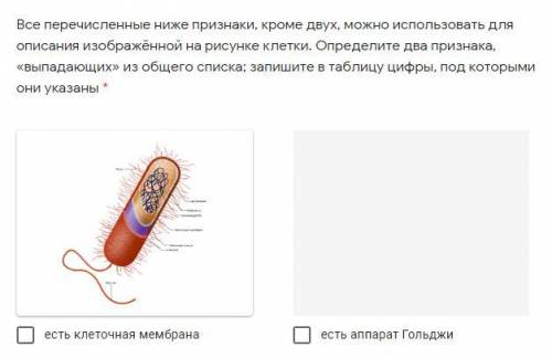 Все перечисленные ниже признаки, кроме двух, можно использовать для описания изображённой на рисунке