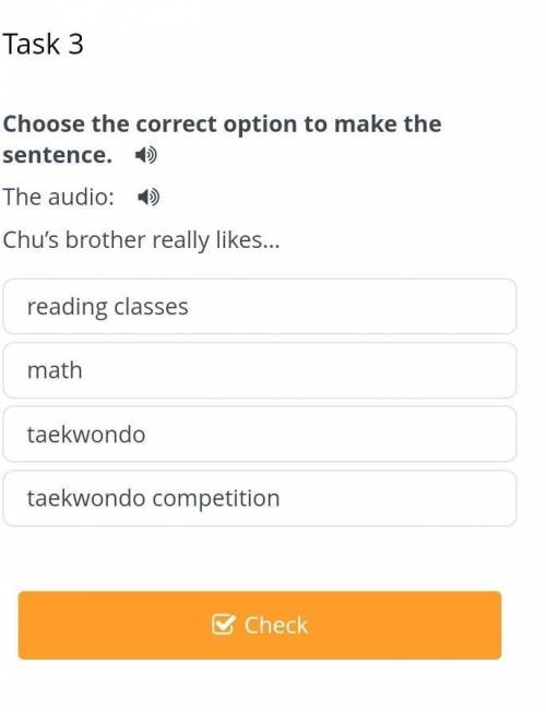 Choose the correct option to make the sentence.  The audio:Chu’s brother really likes…reading classe