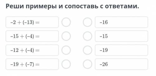 Сложение отрицательных рациональных чисел. Сложение рациональных чисел с разными знаками. Урок 1 Реш