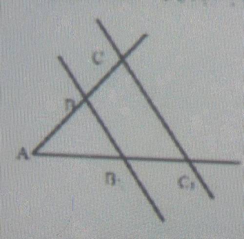 5. На рисунке вв. ||cc. определите длину AB, еслиAB=5: AC=15: BC=6 ​