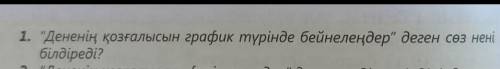 Дененин козгалысфн график туринде бейнелендер деген соз нени билдиреди ? ​