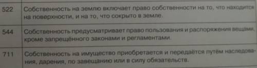 Сравните содержание ст. 522, 544, 711 Гражданского кодекса и ст. 12 Декларации прав человека и гражд