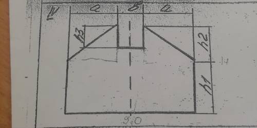 А=75,b=15,h1=50,h2=30,h3=8. Найти Хс, Yc-?