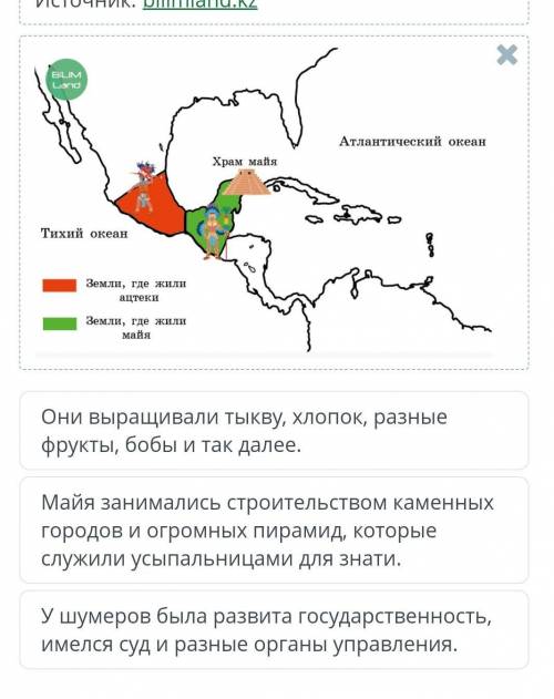 Какая информация текста соответствует содержанию иллюстрации? Историки считают, что древние цивилиза