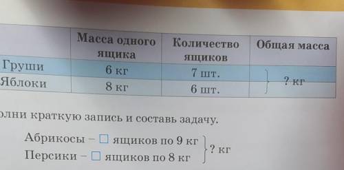 Составь и реши задачи по таблицам 3 класс а и б