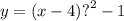 y = (x - 4) {?}^{2} - 1