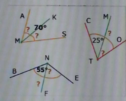 2. Найти чему равны углы (сознаками вопроса) НАДО)​