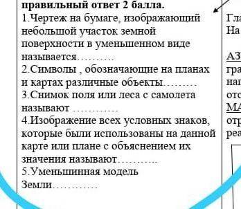 Снимок поля или леса с самолета называют ………​