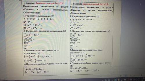 РЕШИТЕ ОТ СВОИ 1 И 2 ВАРИАНТ ВСЕ БАЛЫ ОТДАЮ