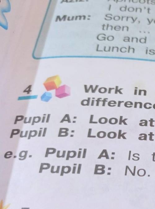 Work in pairs. Find five differences. Pupil A: Look at this pictures ​