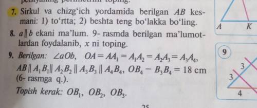 Iltimos 7,8,9 - masalalarga yordam beringlar​