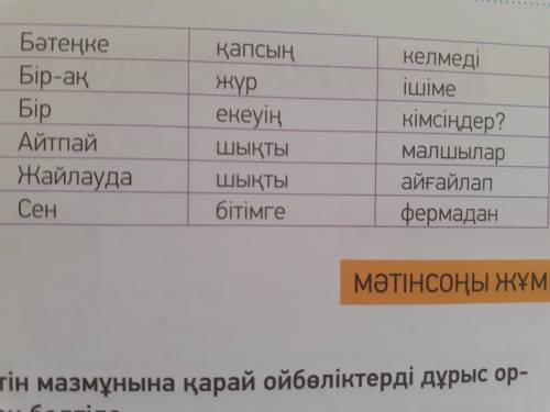 Составьте 3 предлодения По 3 столбикам Желательно с переводом