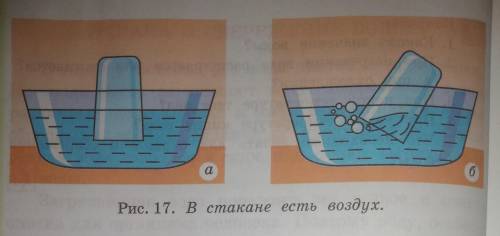 по природоведение Объясните опыт изображённый на рисунке 17