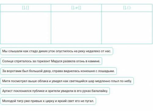 Соотнесите предложение с его схемой. (Знаки препинания не расставлены!)