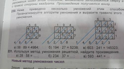 Ниже приведено умножения несколькими