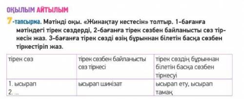 с заданиями нужно1 заполнить таблицу2 составить предложения на каждую картинку