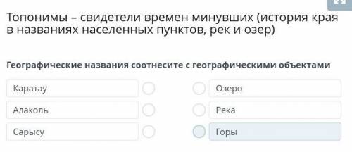 Топонимы – свидетели времен минувших (история края в названиях населенных пунктов, рек и озер) Геогр