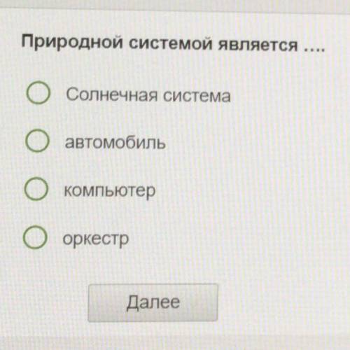 Что является природной системой