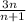 \frac{3n \ }{n + 1}