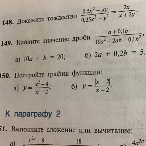 Найдите значения дроби При а) 10а+b=20