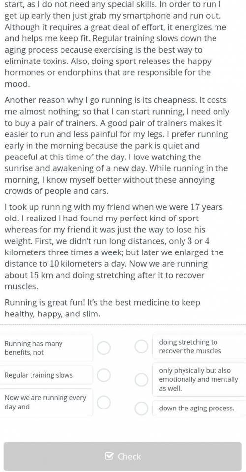 Why do people go running? Running has many benefits, not only physical but also emotional and mental