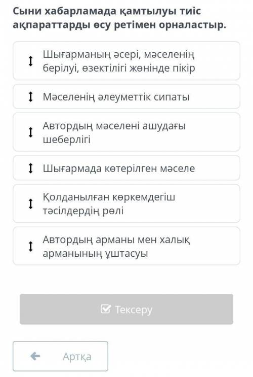 сыни хабарламада қамтылуы тиіс ақпараттарды өсу ретімен орналастыр. Айналайын ақ жайық мынау қандай