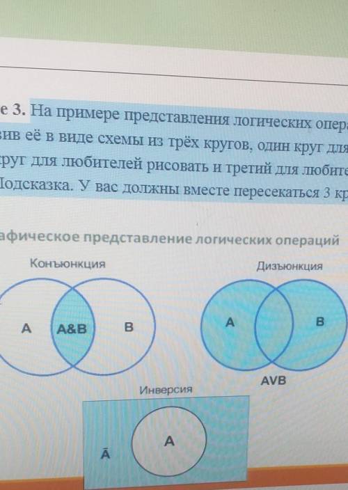 Задание 3. На примере представления логических операций решите задачу изобразив её в виде схемы из т