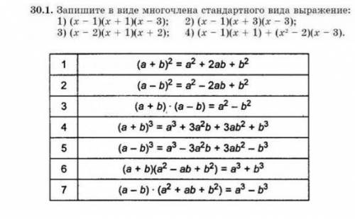 Запишите в виде многочлена стандартного вида выражение:​