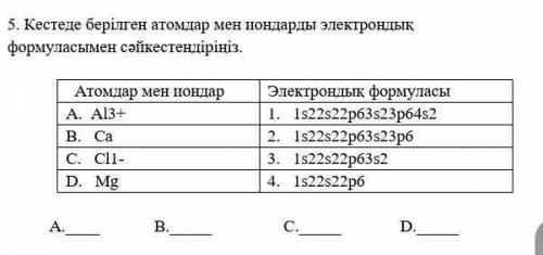 АL3+ электрондық формуласы қандай?​