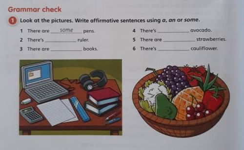 Look at the pictures. Write negative sentences using a, an or any Look at the pictures. Write negati