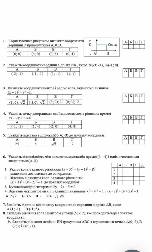 Если что, геометрия 9 класс​