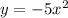 y = - 5x {}^{2}