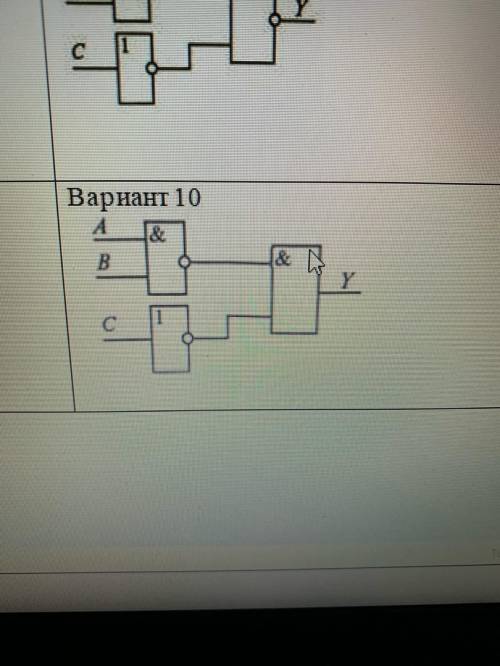 По логической схеме составить логическую функцию Вариант 10