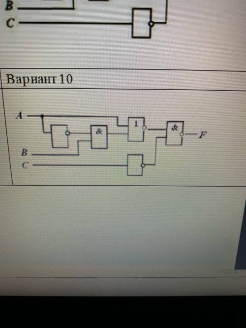 По логической схеме составить логическую функцию Вариант 10