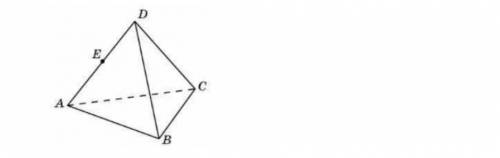 В тетраэдре АВСD все ребра равны 6. Найдите расстояние от середины Е ребра AD до прямой ВС. ​