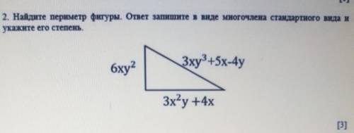 найдите найдите периметр фигуры. ответ запишите в виде многочлена стандартного вида и укажите его ст