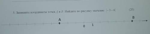 Запишите координаты точек А и В. Найдите по рисунку значение- 3-6​