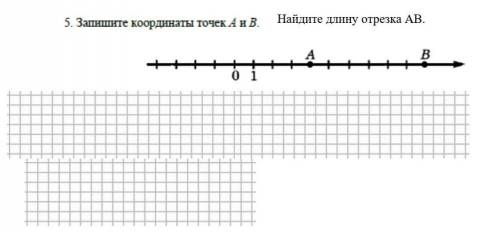 Найдите координаты точек А и В Найдите длину отрезка ​