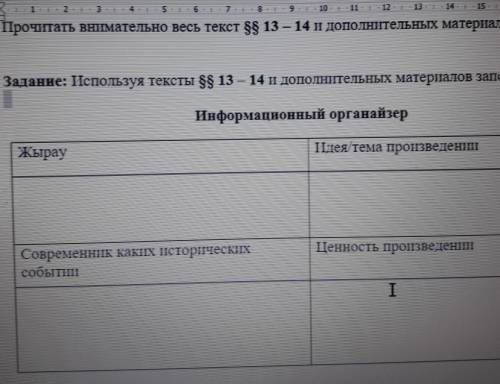 Прочитать внимательно весь текст 13 – 14 и дополнительных материалов. Задание: Используя тексты 13 -