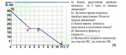 В ПРОФИЛЕ ТАКОЙ ЖЕ ВОПРОС С А ТУТ 10!ДАН ГРАФИК ПУТИ ДВИЖЕНИЯ ПЕШЕХОДА,1)КАКОЕ РАССТОЯНИЕ ОН ПРОЙДЕТ