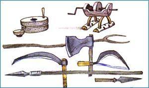 рассмотри иллюстрацию и выполните задания определите какой эпохе относится орудия труда на рисунке п