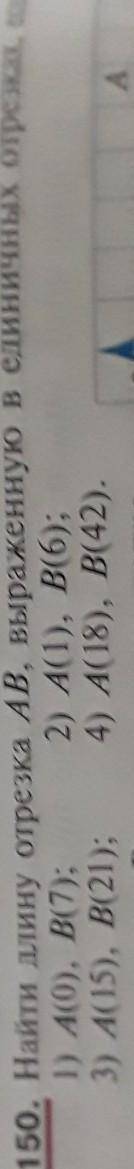 Найди длину отрезка AB выраженную в единичных отрезках если: ​