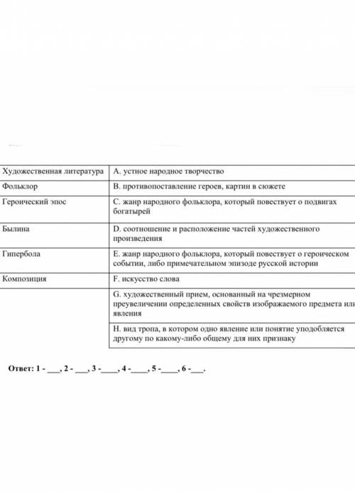 с заданием 5 класс литература ​