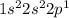 1 {s}^{2} 2 {s}^{2} 2 {p}^{1}