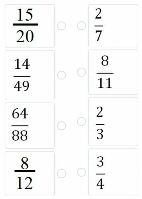Сократи дроби и сопоставь с ответами помагите